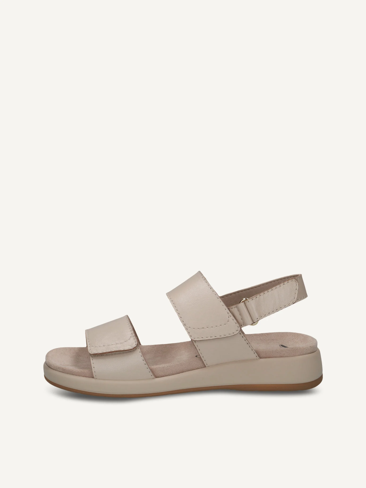 CAPRICE Sandale, beige, en Cuir sans talon, P.37