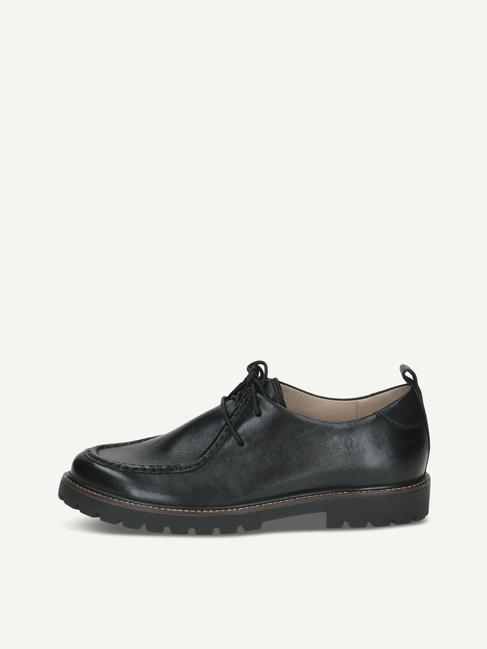 CAPRICE Derbie, noir, en Cuir, P.36