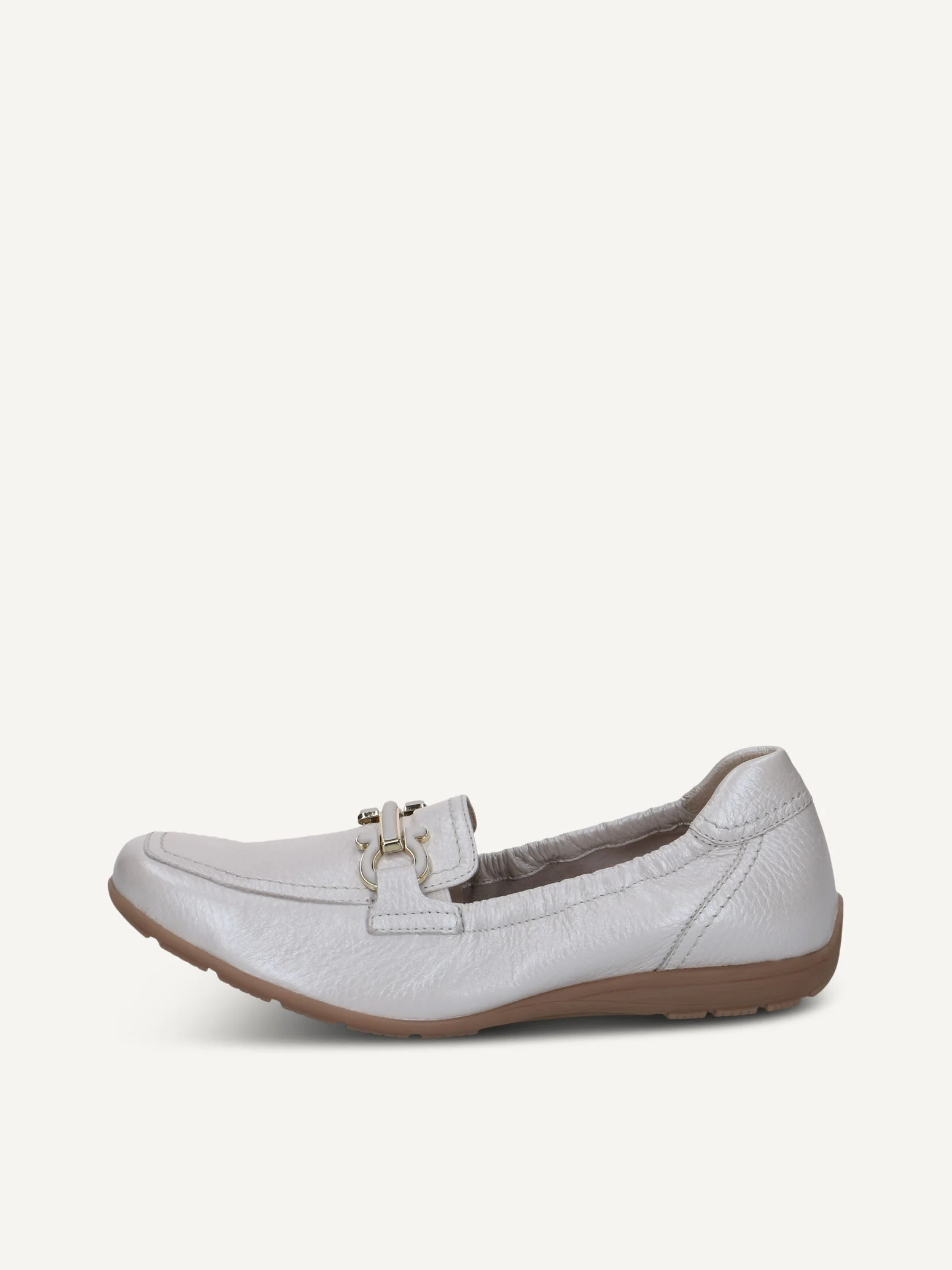 CAPRICE Slipper, blanc, en Cuir, P.42