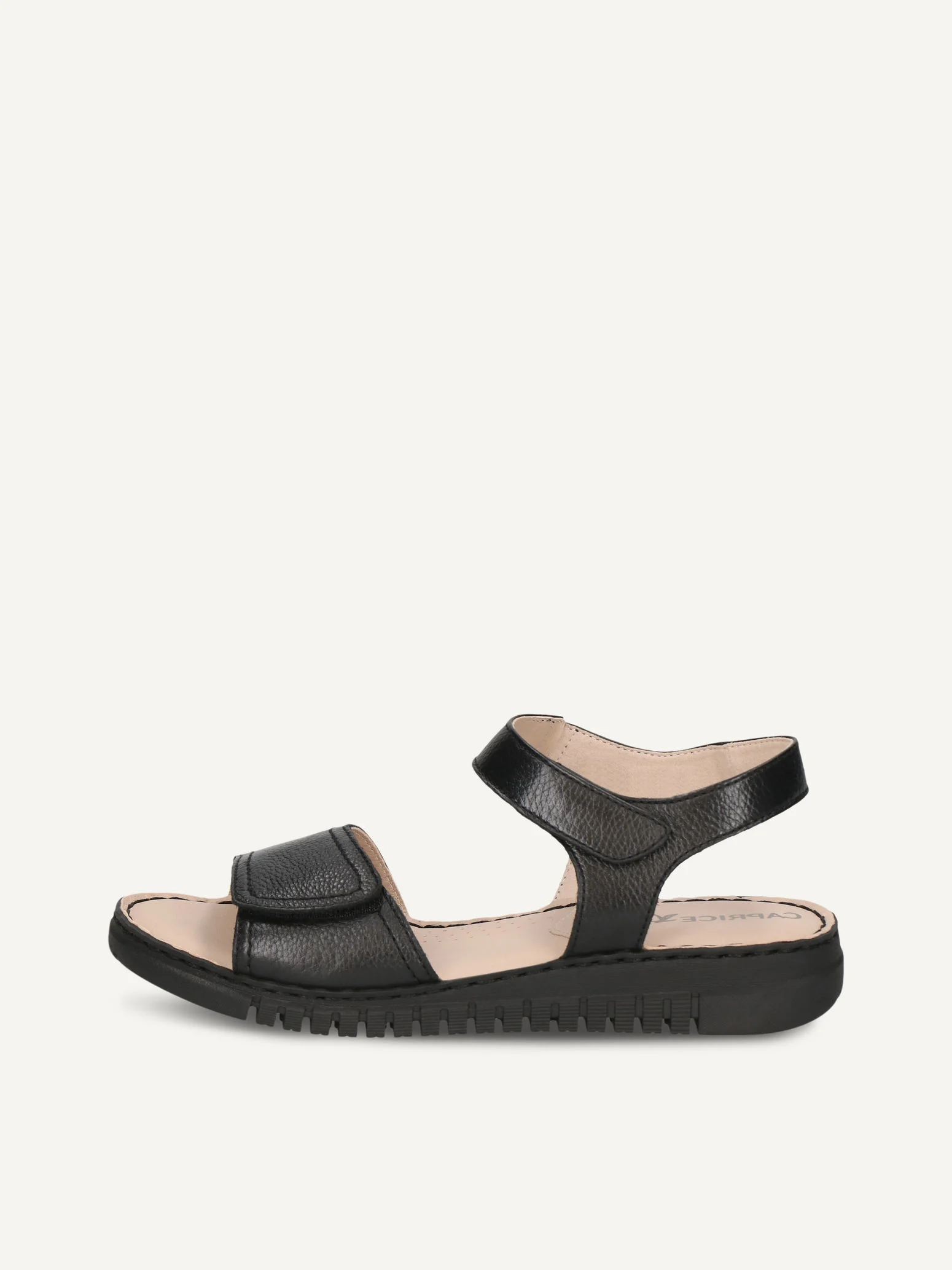 CAPRICE Sandale à talon, noir, en Cuir sans talon, P.36
