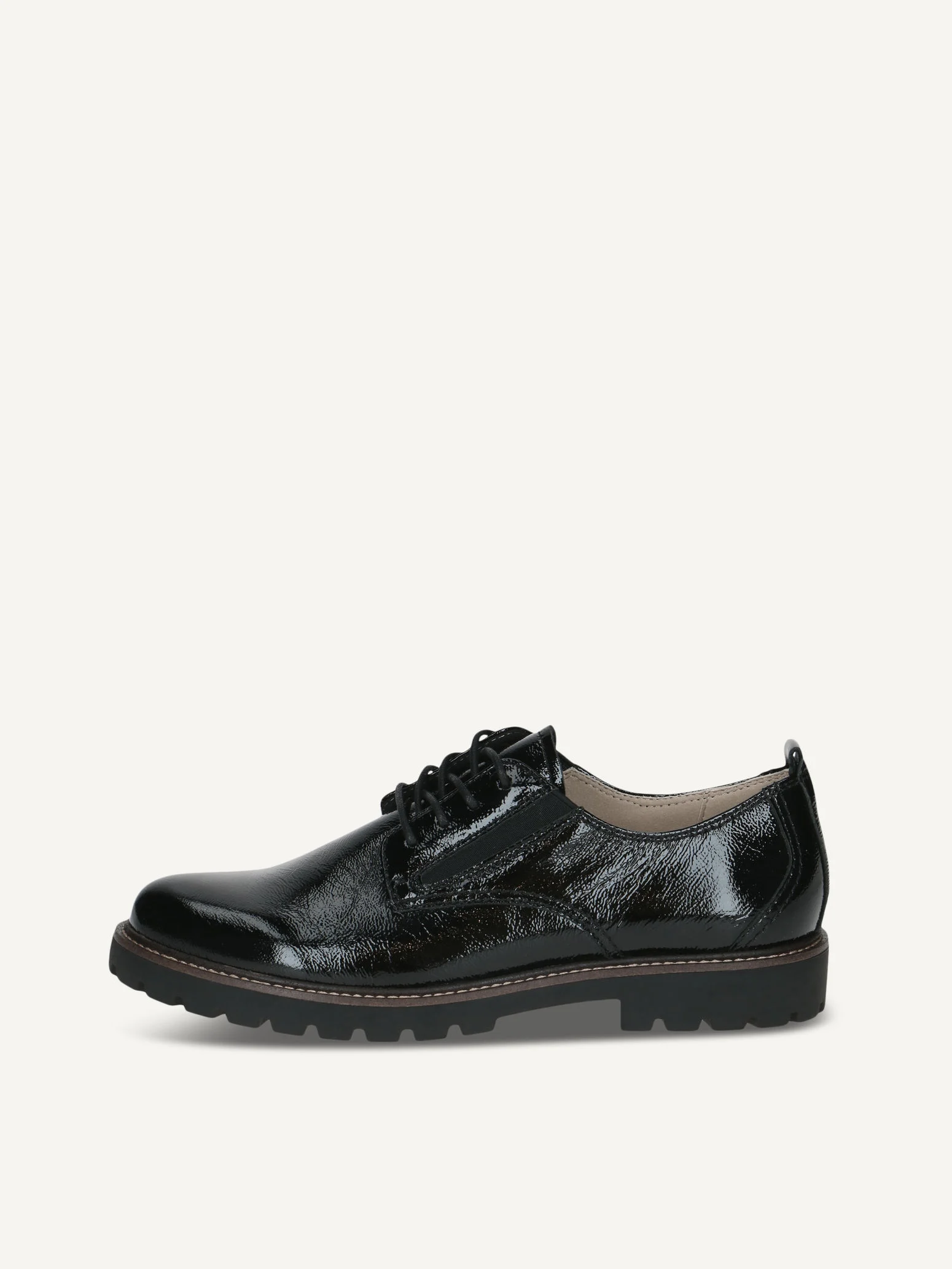 CAPRICE Derbie, noir, en Cuir, P.37