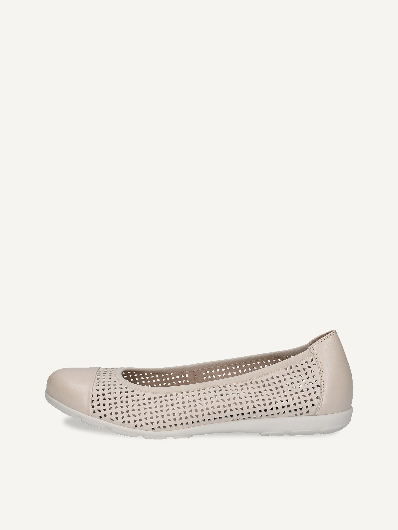CAPRICE Ballerine, beige, en Cuir, P.38