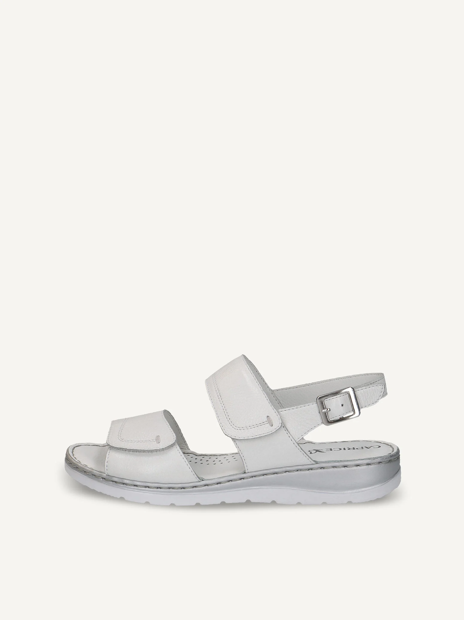 CAPRICE Sandale à talon, blanc, en Cuir sans talon, P.38