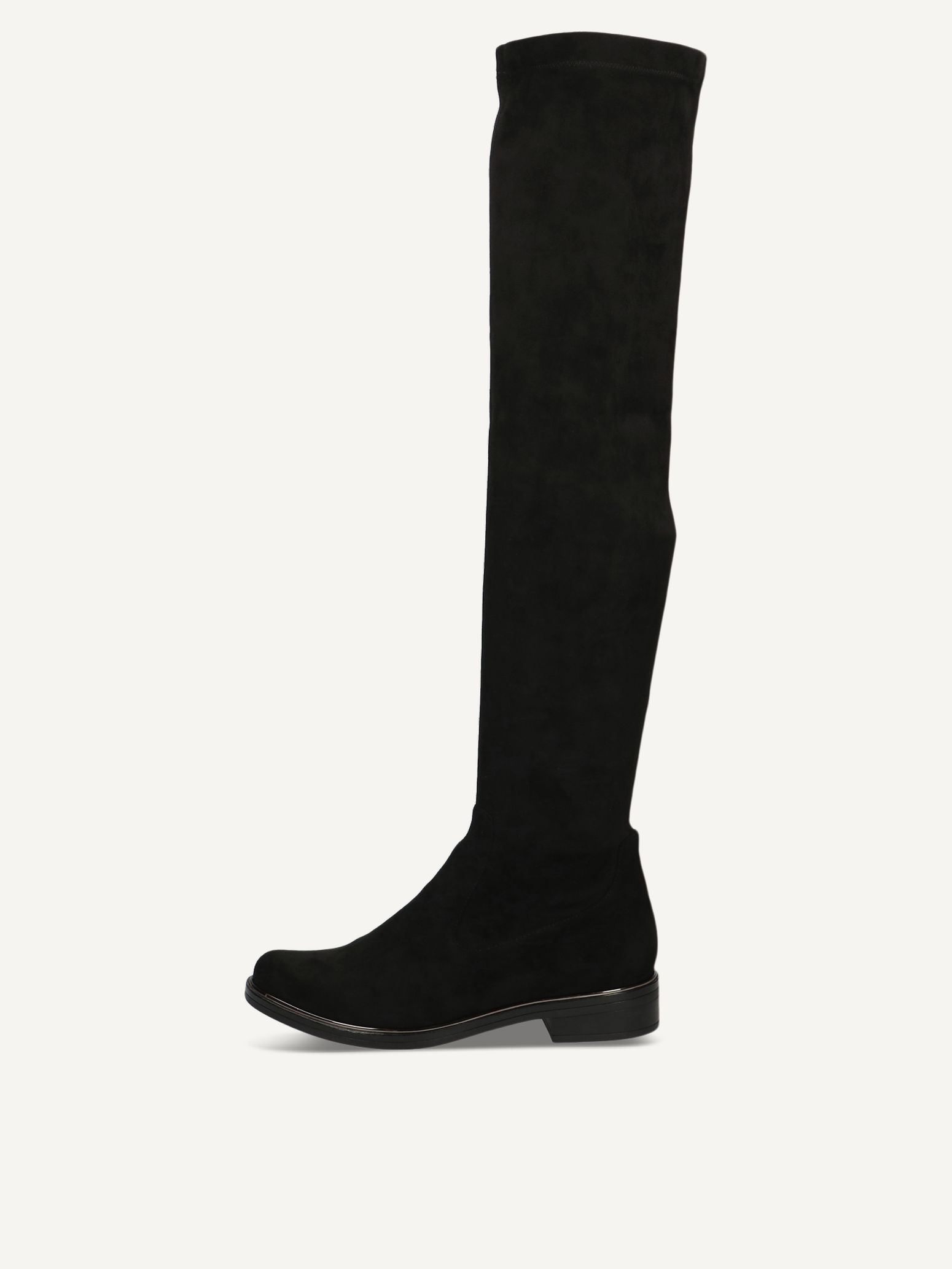 CAPRICE Cuissardes, noir, en Textile avec Talon bloc, P.37.5