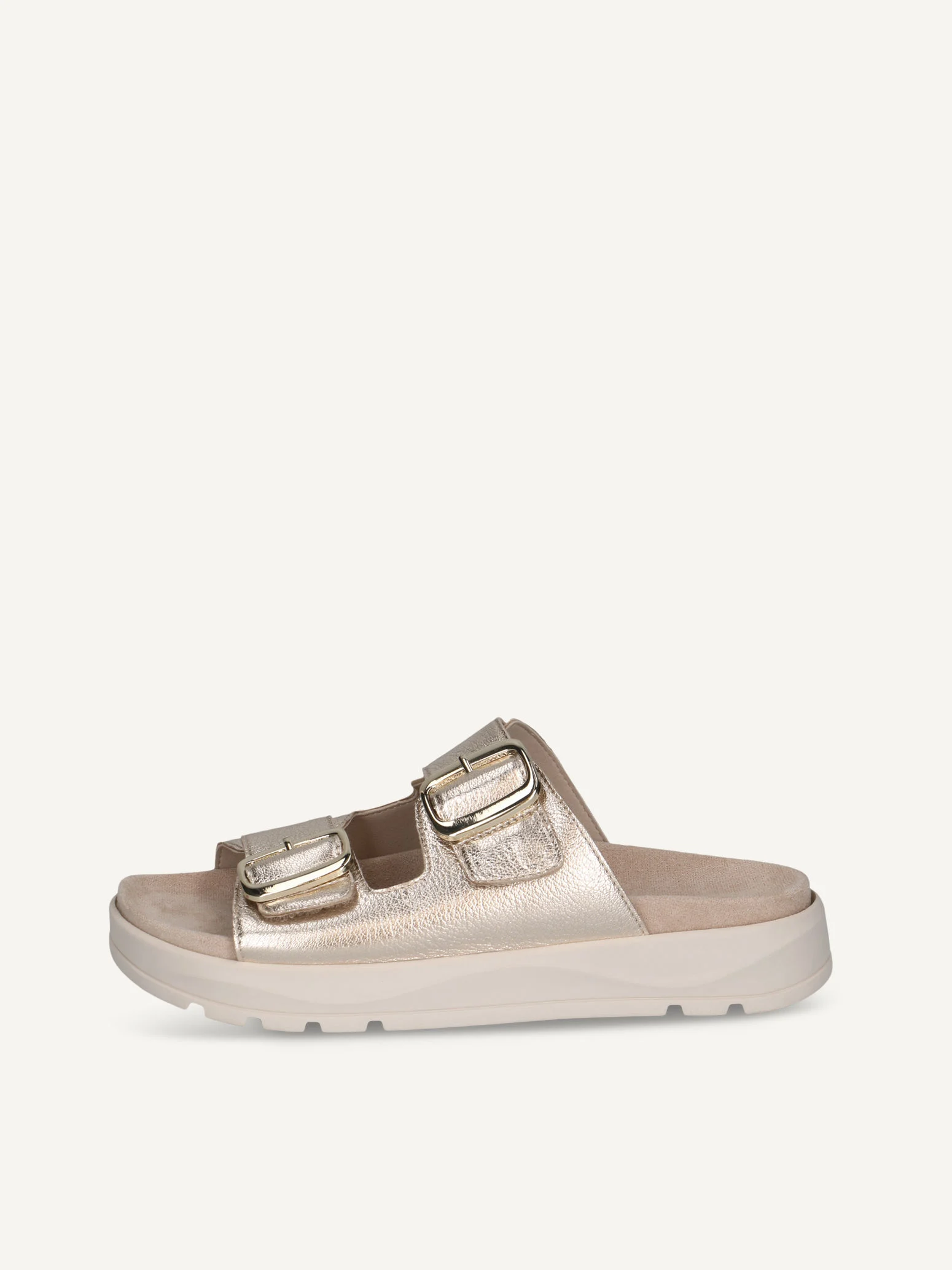 CAPRICE Mule, métallique, en Cuir sans talon, P.39