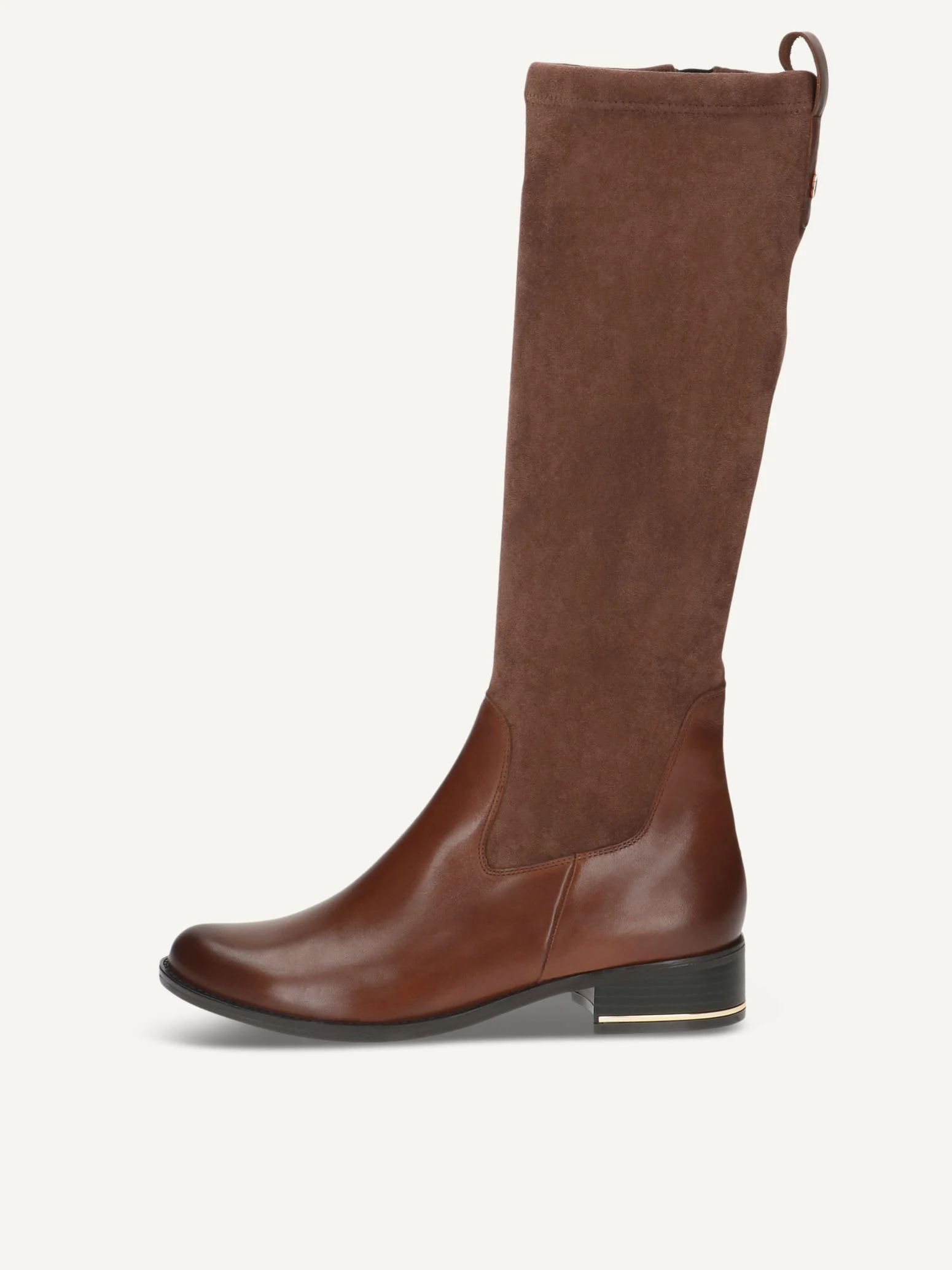 CAPRICE Bottes, marron, en Mélange de matériaux de cuir et textile avec Talon bloc, P.37