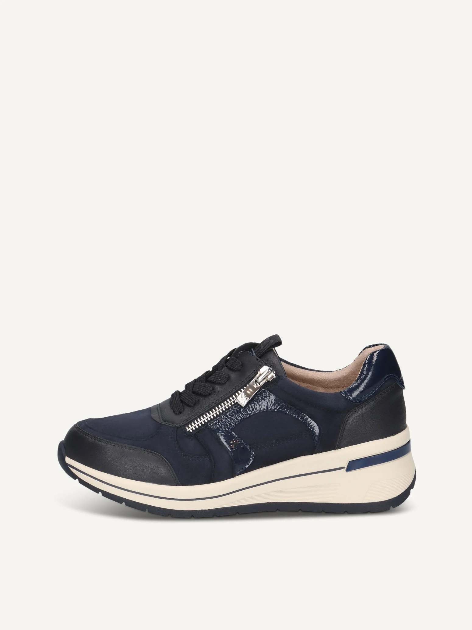 CAPRICE Basket, bleu, en Cuir, P.38