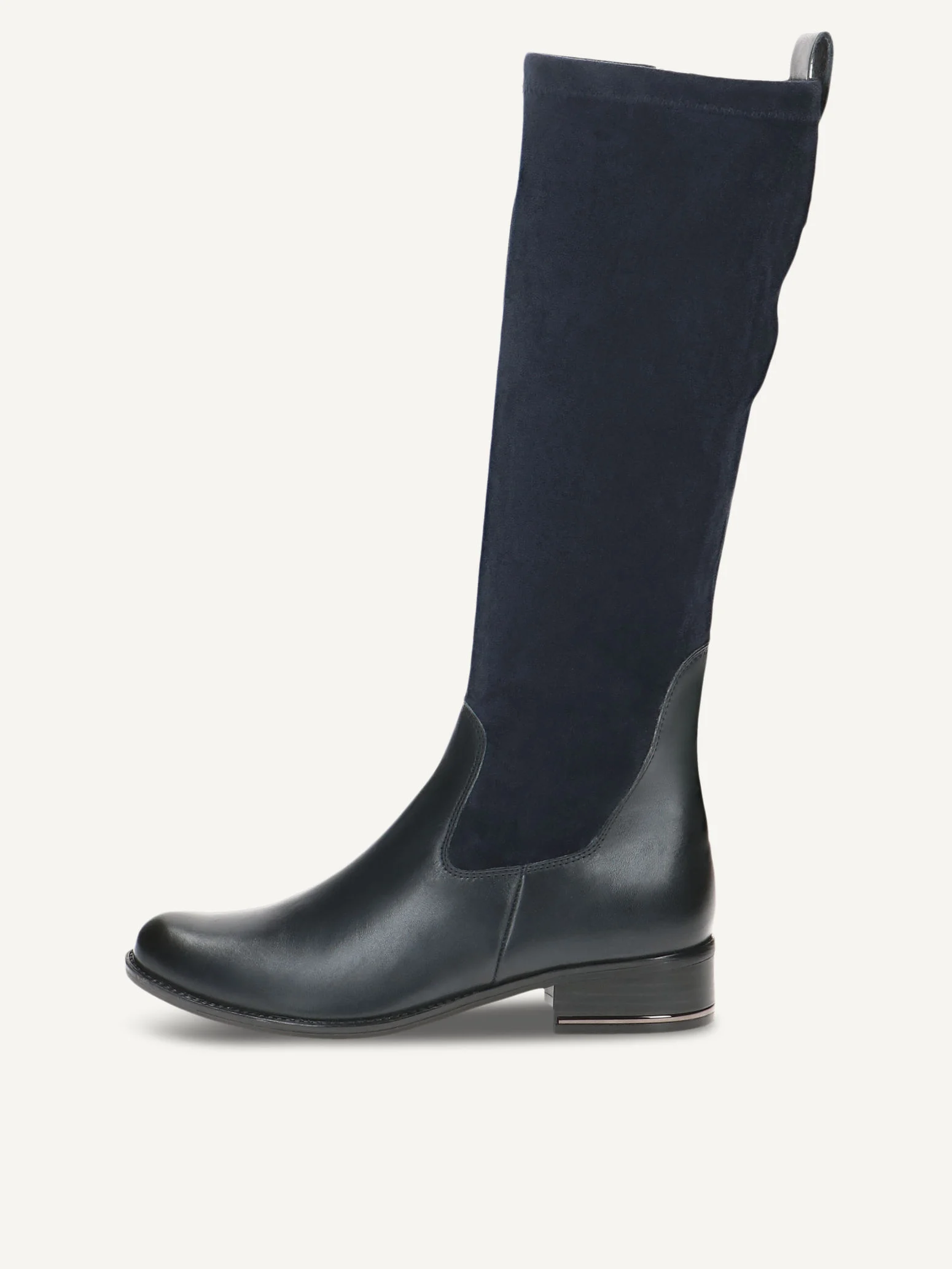 CAPRICE Bottes, bleu, en Mélange de matériaux de cuir et textile avec Talon bloc, P.42