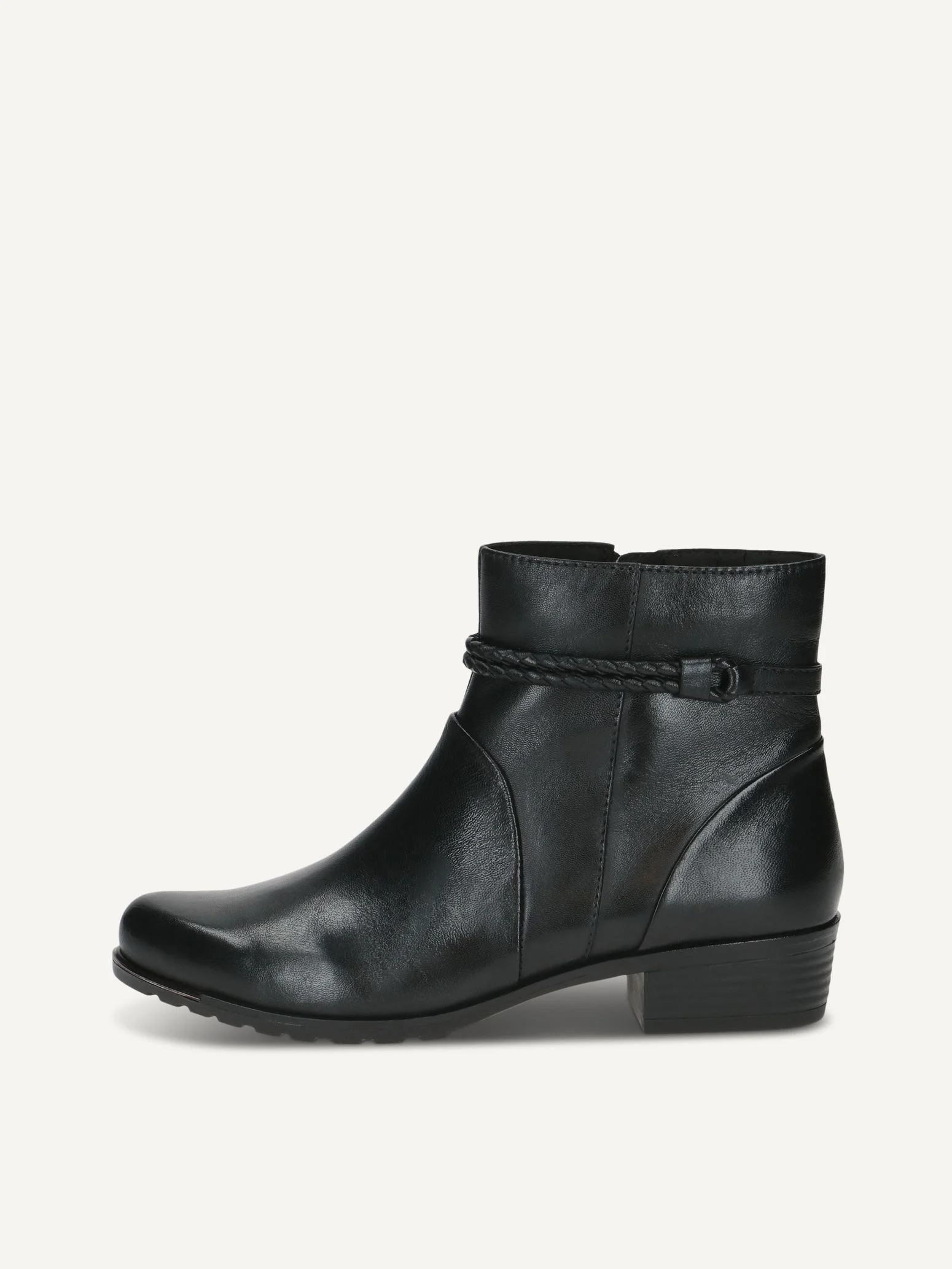 CAPRICE Bottine, noir, en Cuir avec Talon bloc, P.36