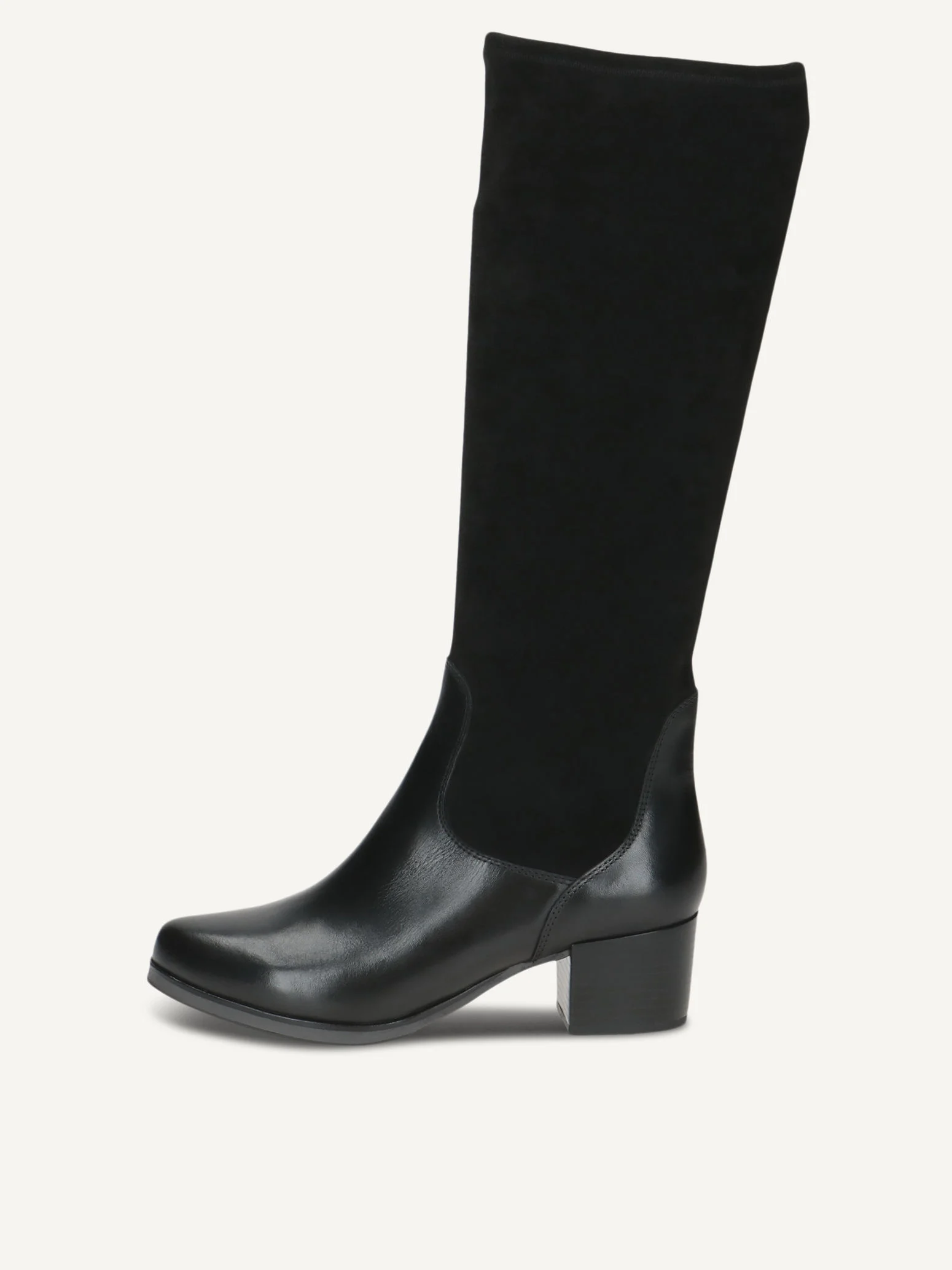 CAPRICE Bottes, noir, en Mélange de matériaux de cuir et textile avec Talon bloc, P.39
