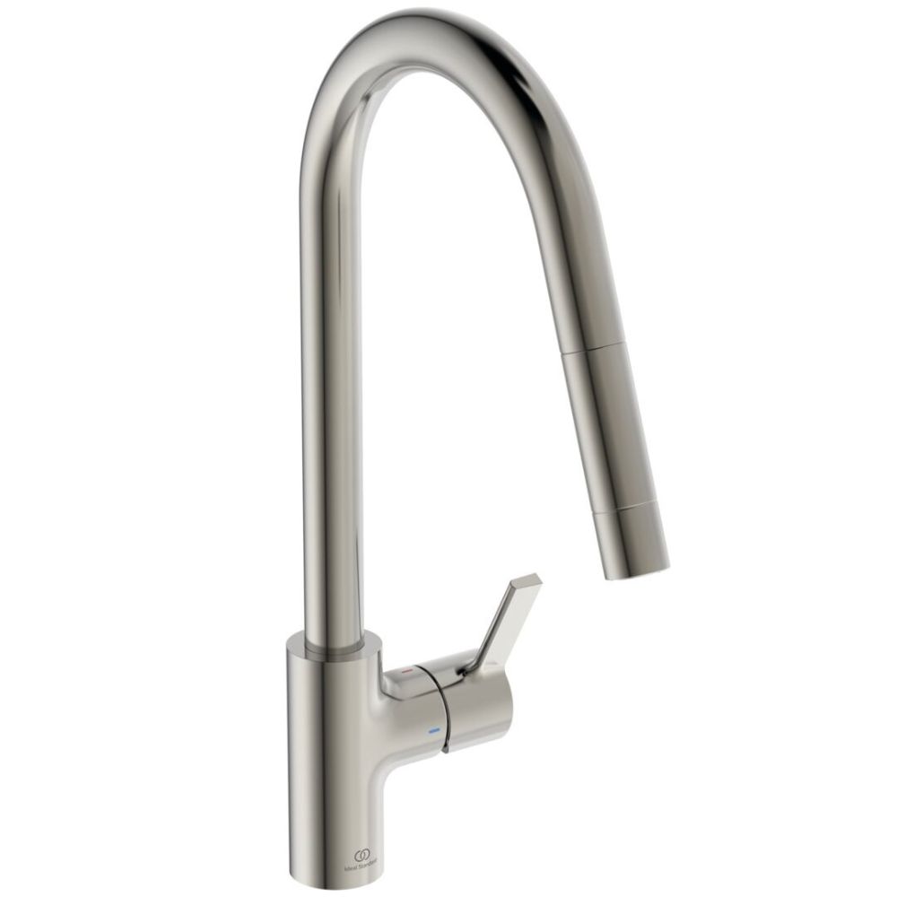 Robinet de cuisine avec douchette IDEAL STANDARD Gusto chromé
