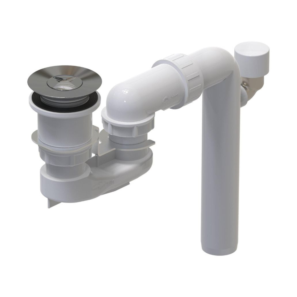 Cache bonde et trop plein VILLEROY & BOCH Blanc Mat
