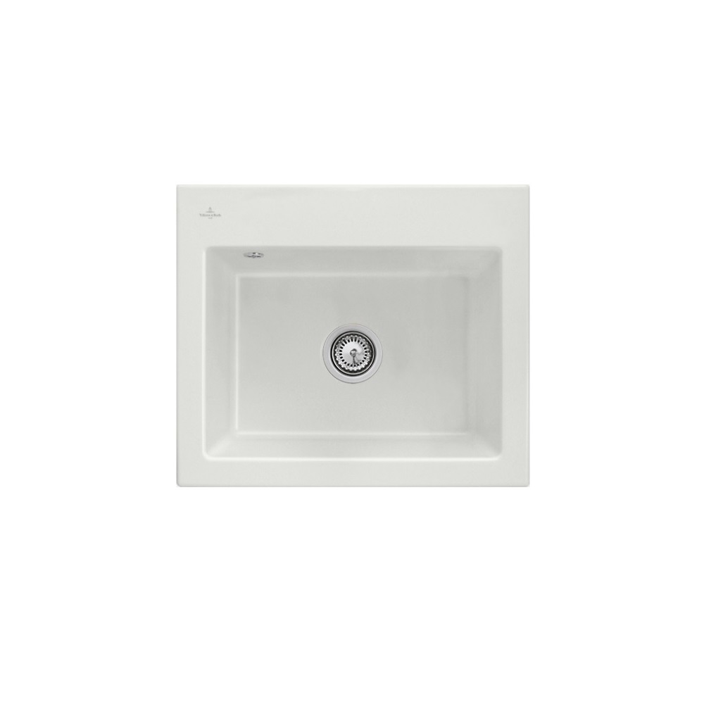 Evier VILLEROY ET BOCH Subway 60 S 60 x 51cm sans egouttoir Steam CeramicPlus
