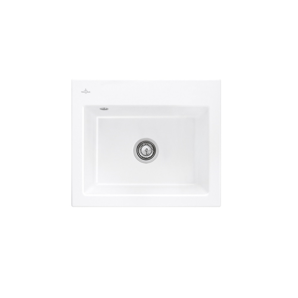 Evier VILLEROY ET BOCH Subway 60 S 60 x 51cm sans egouttoir Blanc CeramicPlus