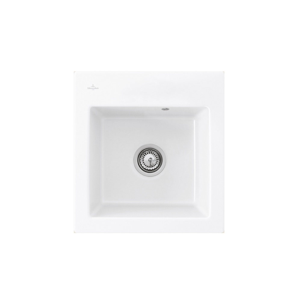 Evier VILLEROY ET BOCH Subway 45 XS Blanc snow white - avec Vidage automatique