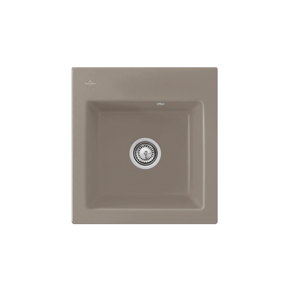 Evier VILLEROY ET BOCH Subway 45 XS Taupe timber - avec Vidage automatique