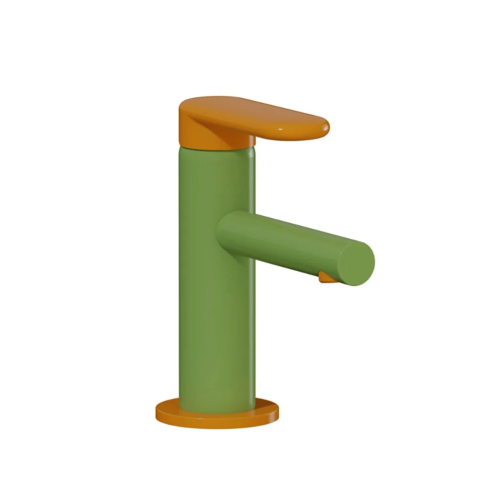 Mitigeur lavabo VitrA Sento Kids jaune et vert