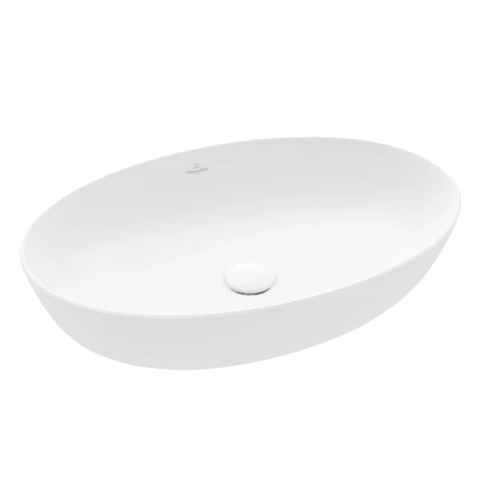 Vasque ovale à poser VILLEROY ET BOCH Artis Blanc CeramicPlus