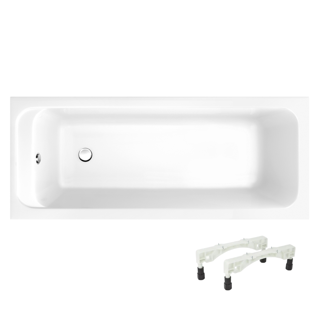Baignoire droite 150 X 70 VILLEROY ET BOCH Architectura acrylique avec pieds