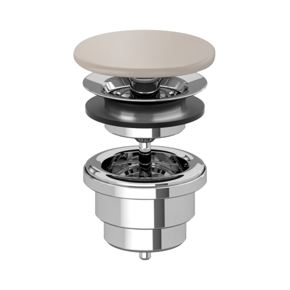 Bonde lavabo à écoulement libre Amande CeramicPlus