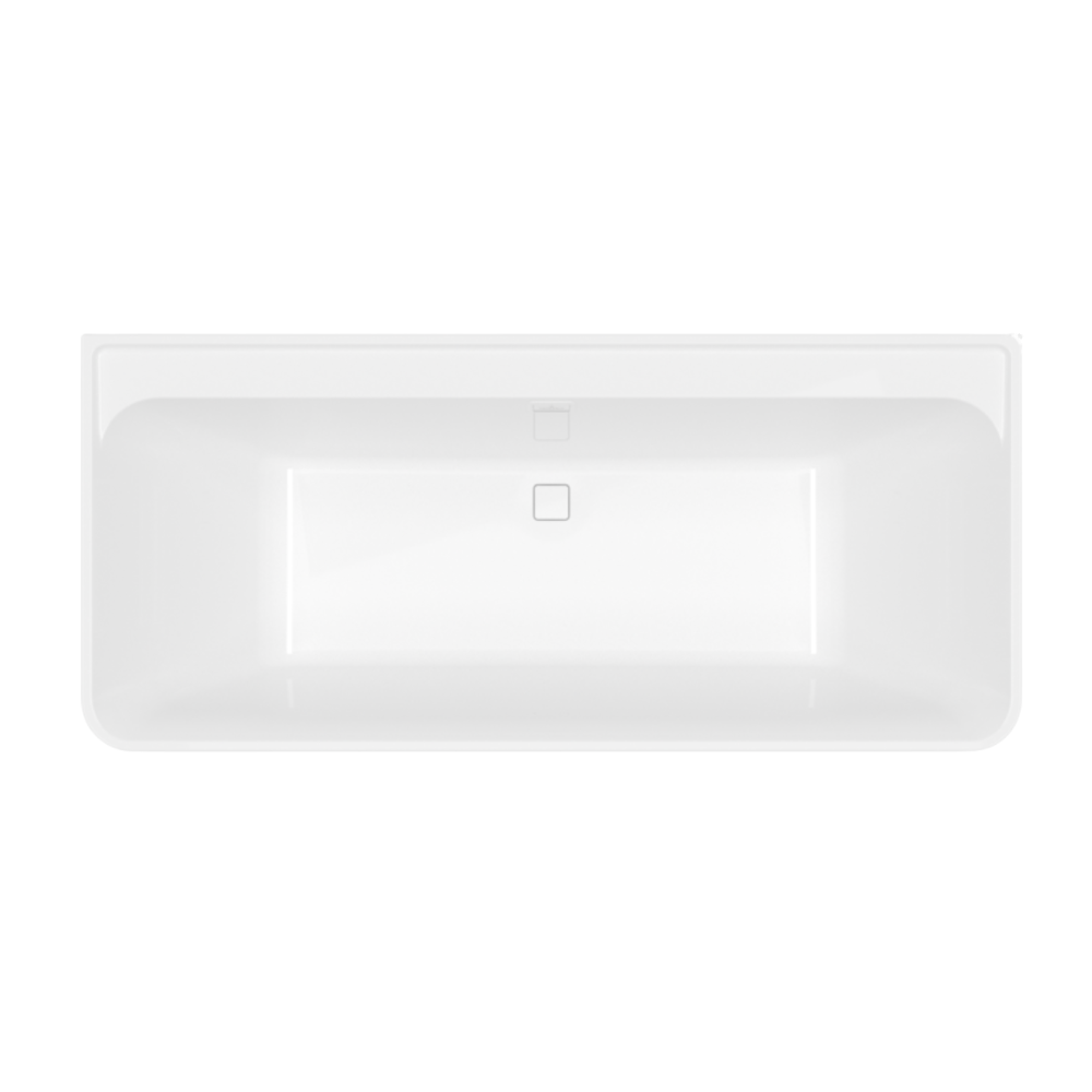 Baignoire droite murale 180 x 80 VILLEROY ET BOCH Collaro vidage blanc