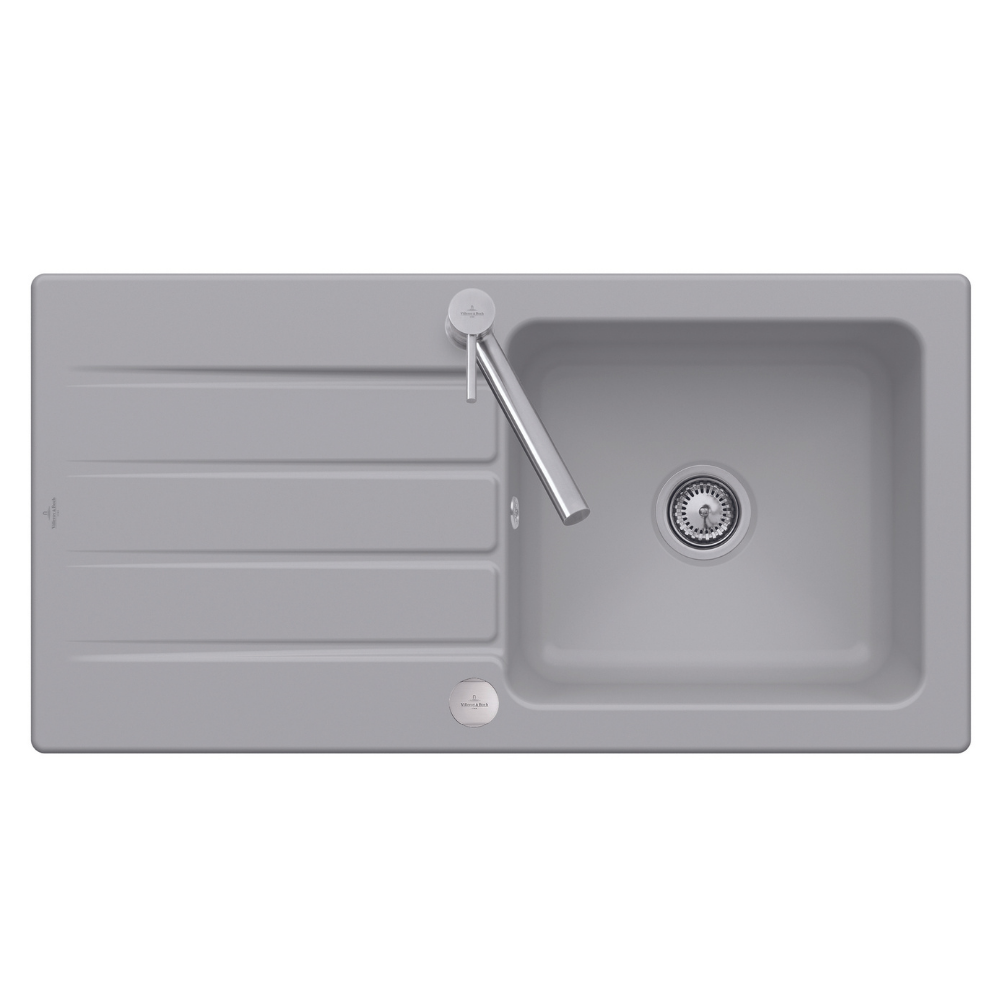 Evier 100x 51 cm VILLEROY ET BOCH Architectura 60 Fossile vidage automatique inclus