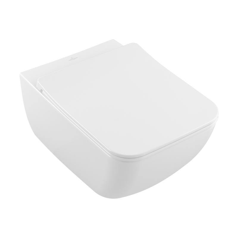 Cuvette WC suspendu VILLEROY ET BOCH Venticello + abattant sandwich frein de chute