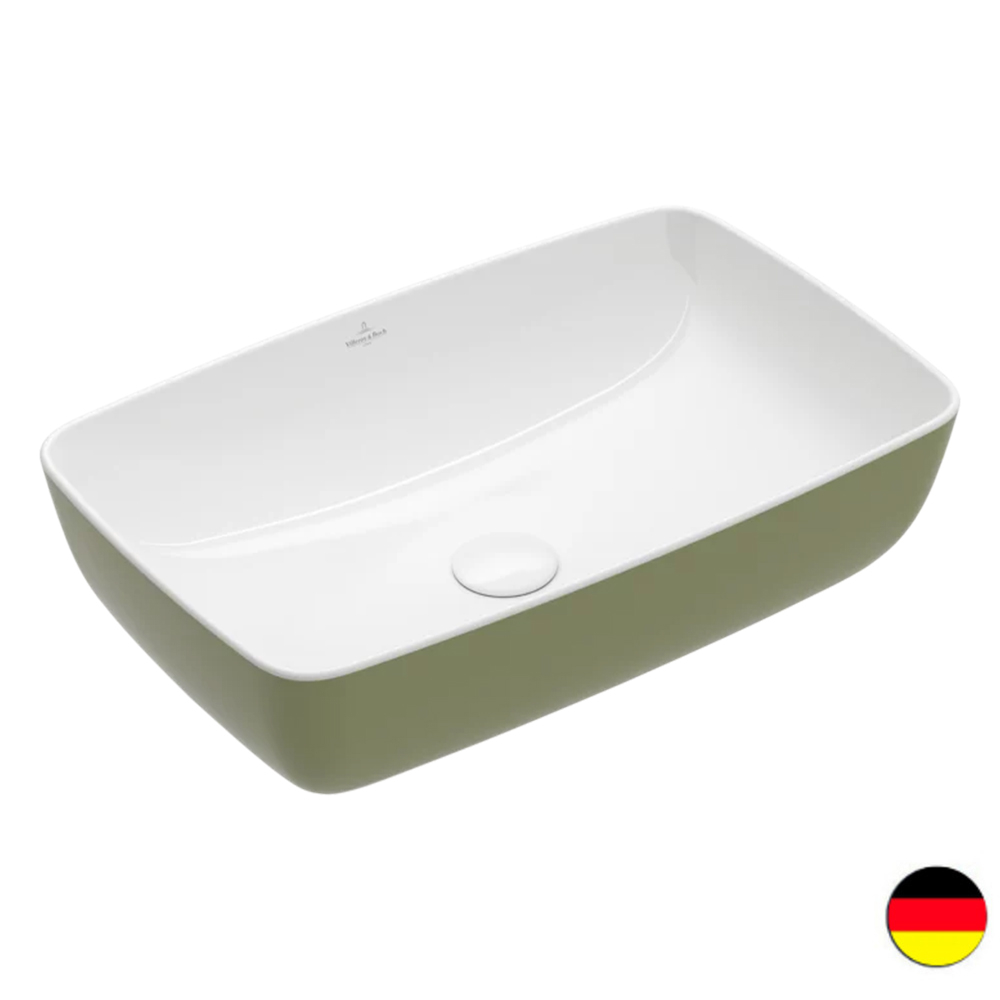 Vasque rectangle à poser VILLEROY ET BOCH Artis vert sauge