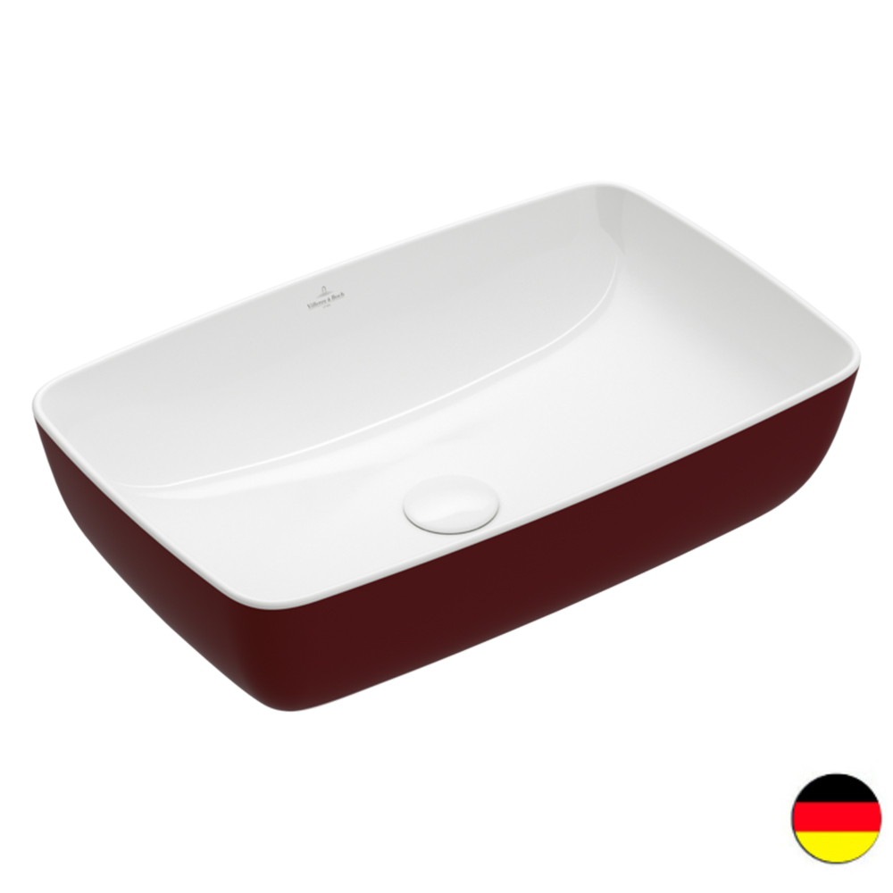 Vasque rectangle à poser VILLEROY ET BOCH Artis bordeaux