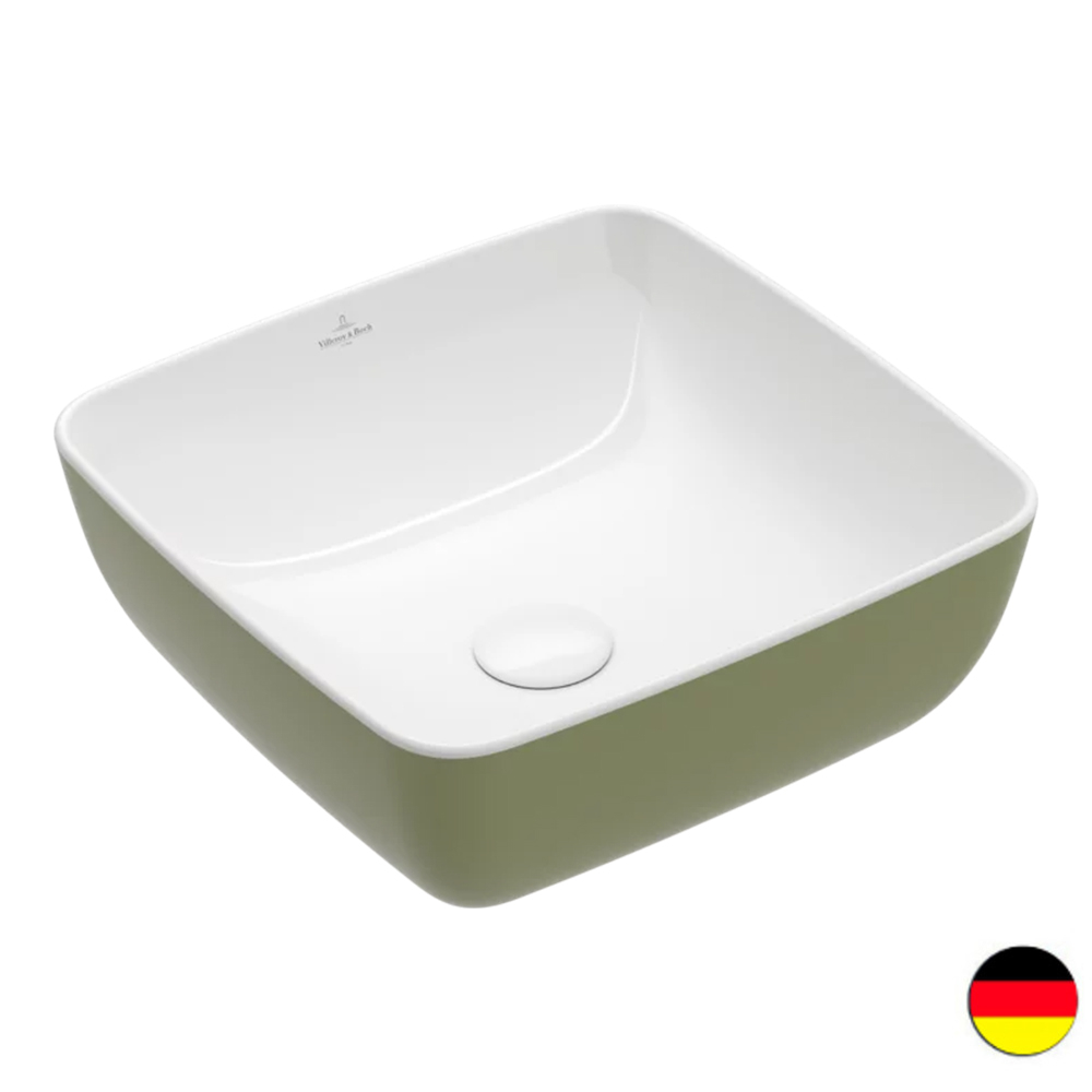 Vasque carrée à poser VILLEROY ET BOCH Artis Vert sauge