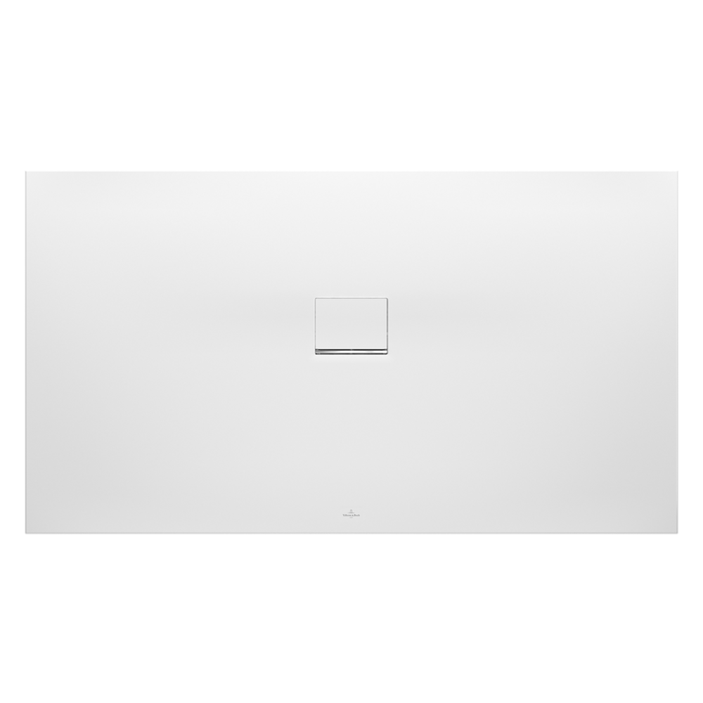 Receveur antidérapant 100 x 90 VILLEROY ET BOCH Squaro Infinity quaryl rectangle edelweiss