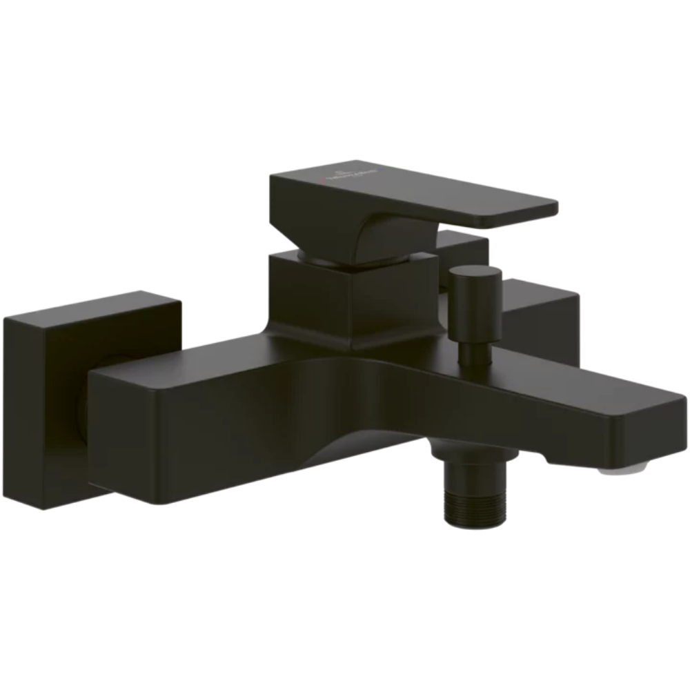 Mitigeur bain douche mécanique VILLEROY ET BOCH Architectura Square Noir mat