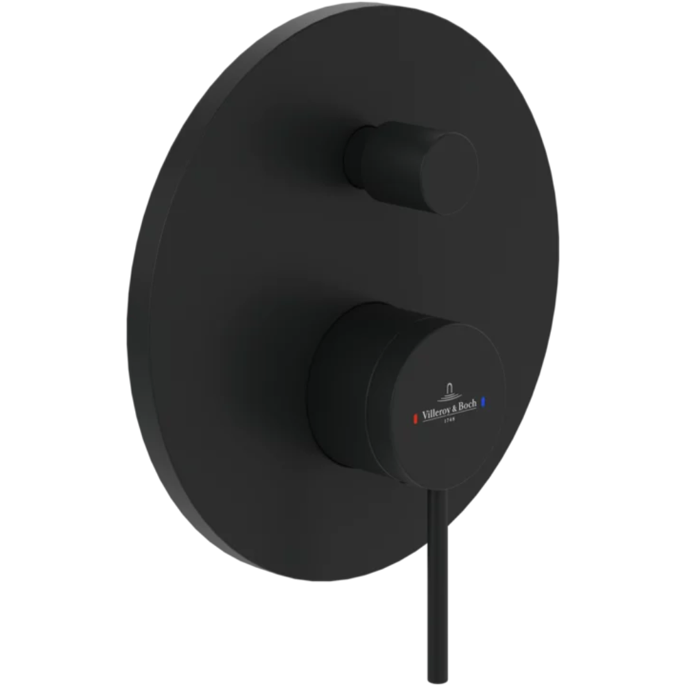 Mitigeur mécanique encastré avec inverseur VILLEROY ET BOCH Loop & Friends Noir mat