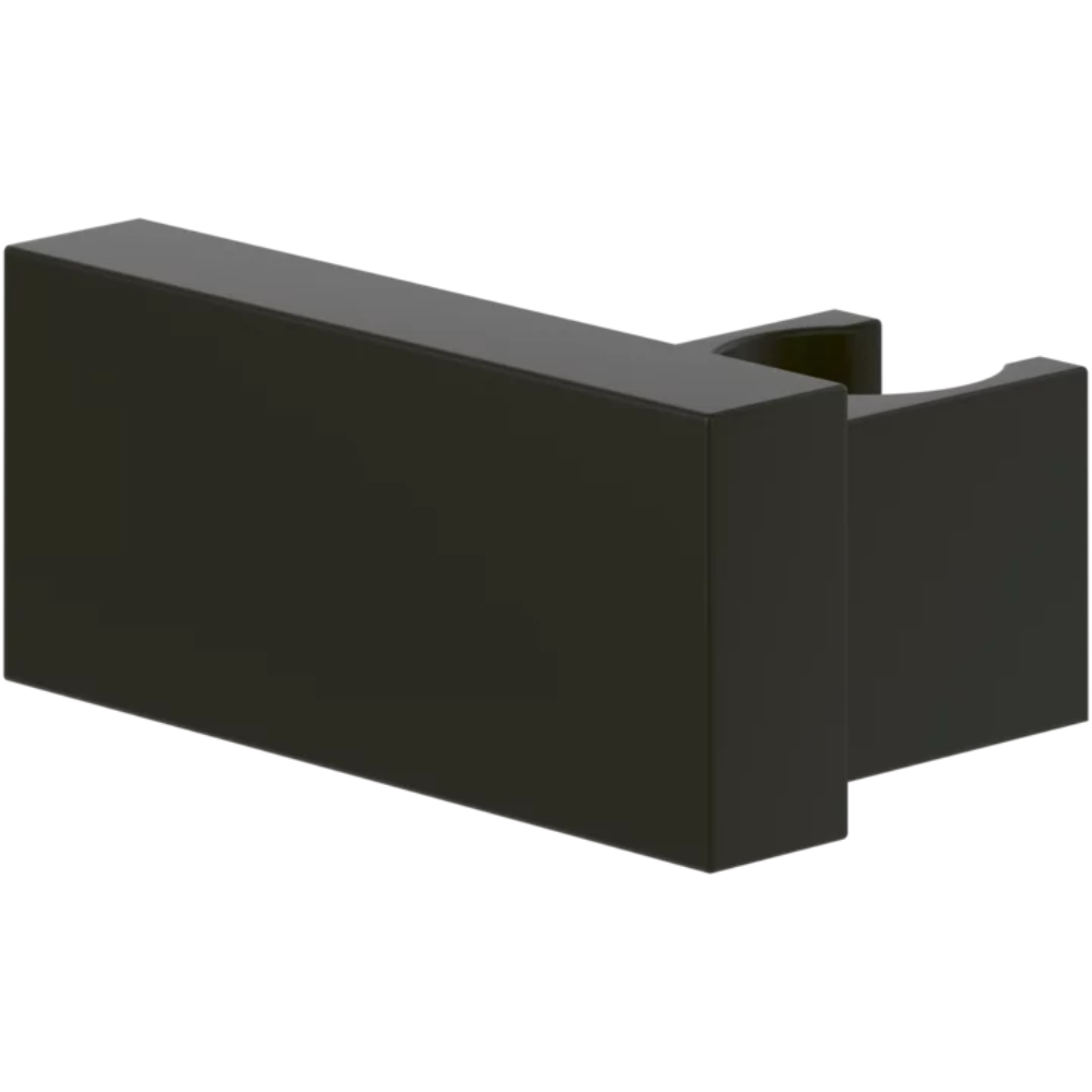 Support mural fixe pour douchette VILLEROY ET BOCH Universal rectangle Noir mat