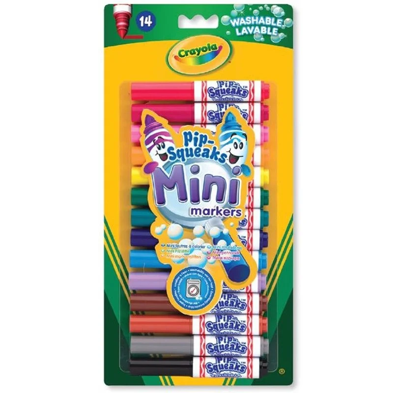 Crayola - 14 Mini Feutres A Colorier - Coloriage