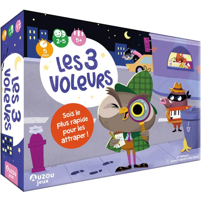 Jeu De Cartes Auzou Les 3 Voleurs