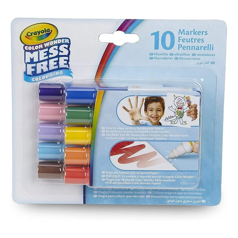 Loisirs Créatifs 10 mini-feutres color wonder CRAYOLA