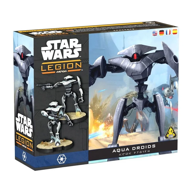 Extension Lego Star Wars Aqua Droids - Figurines Détaillées Et Cartes D'amélioration