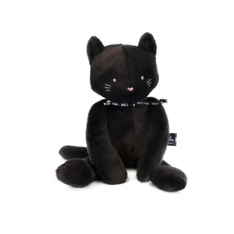 Peluche Chat Méloé 37 Cm Noir