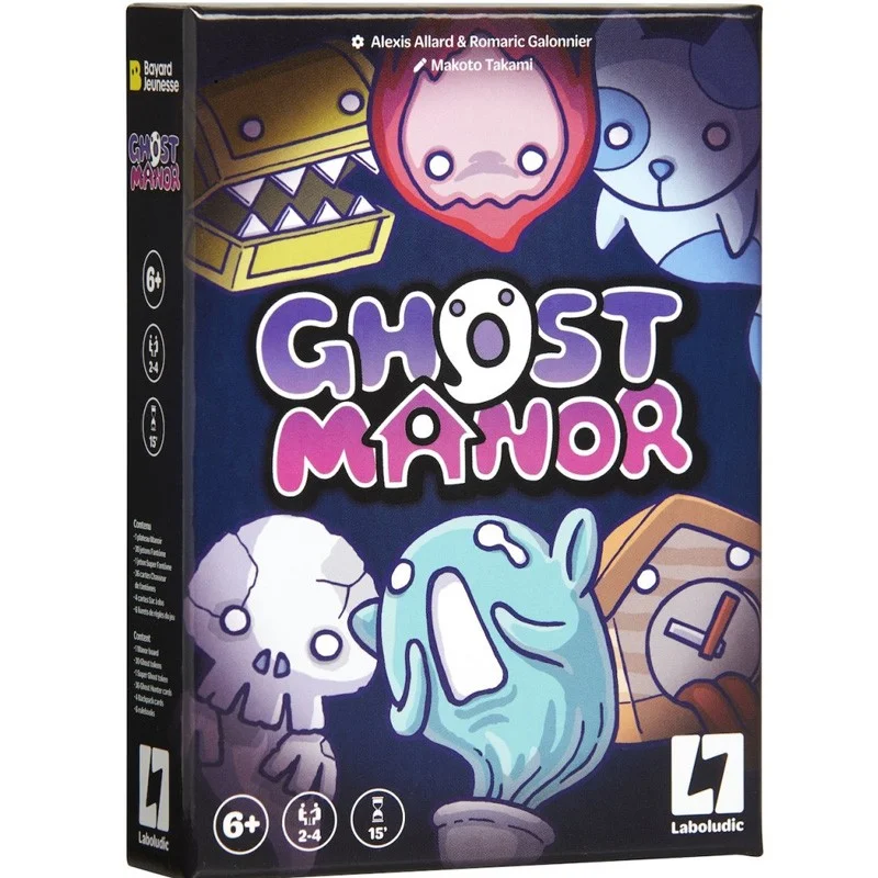 Jeu De Société Ghost Manor Laboludic Mémoire Halloween 2-4 Joueurs 15 Min