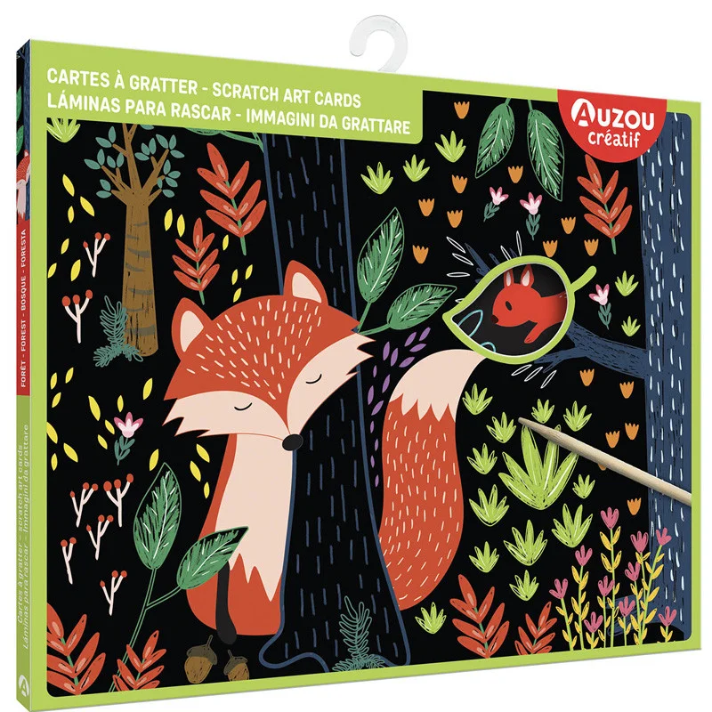 Cartes à gratter: Forêt
