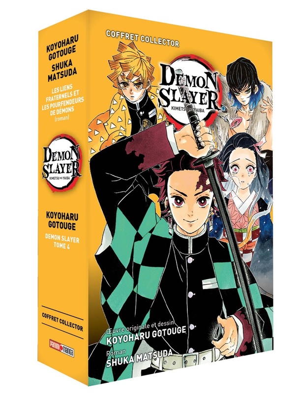 Coffret Demon slayer: volume 4 + roman volume 2