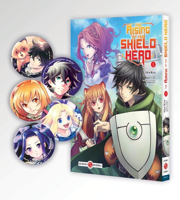 The rising of the shield hero tome 1 (éd. spéciale Badges collector)
