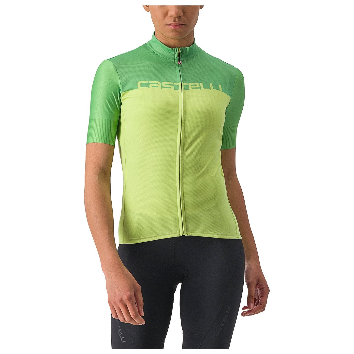 Maillot Castelli Velocissima Lime Brillante Vert Absinthe Femme, Taille XL