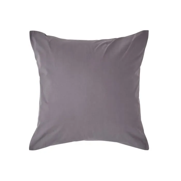 Taie D'oreiller 40x40cm Gris Fonce Coton Égyptien 200tc Homescapes