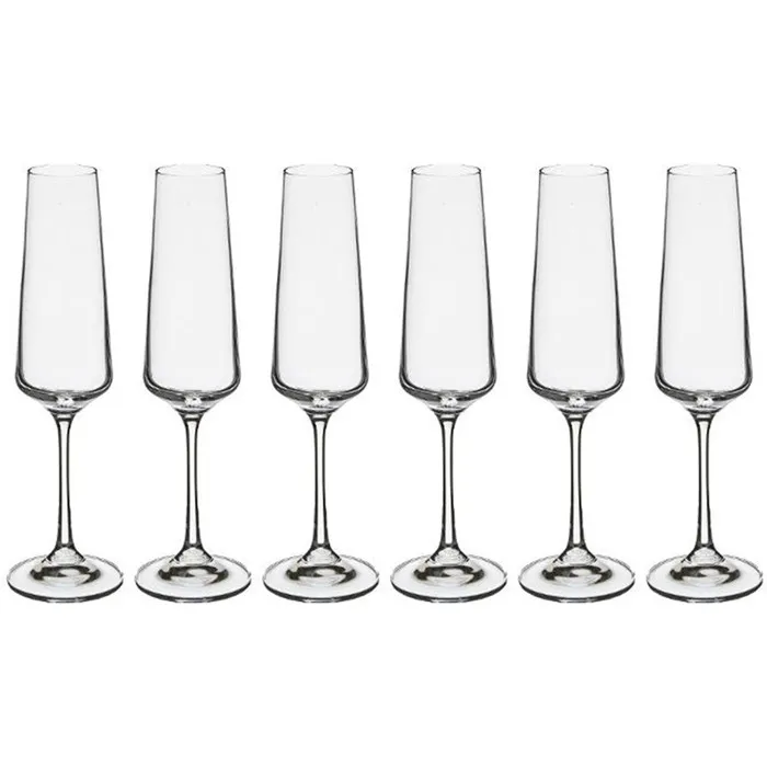 Lot De 6 Flûte À Champagne Selenga 16cl Cristallin - Sg Secret De Gourmet