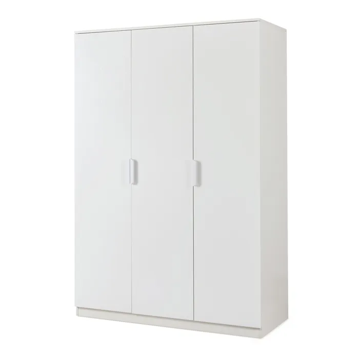 Armoire de chambre Eiselfing avec 4 étagères 176 x 120 x 52 cm blanc en.casa