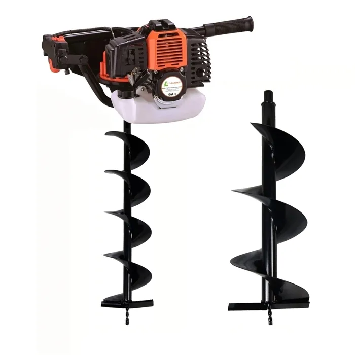 Tarière Thermique 52 Cm3 + Mèches 150 Et 250 Mm