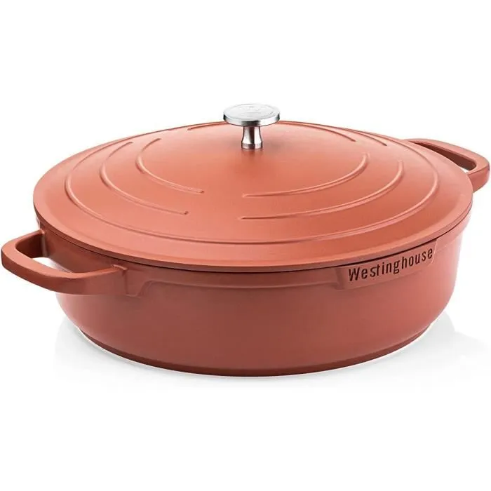 Westinghouse - Série Performance - Poêle À Frire 28 Cm - Induction - Sauteuse - Rouge