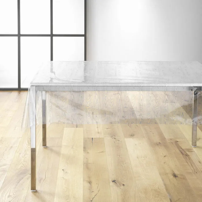 Nappe Toile Cirée Au Mètre Bois Ceruse Transparente
